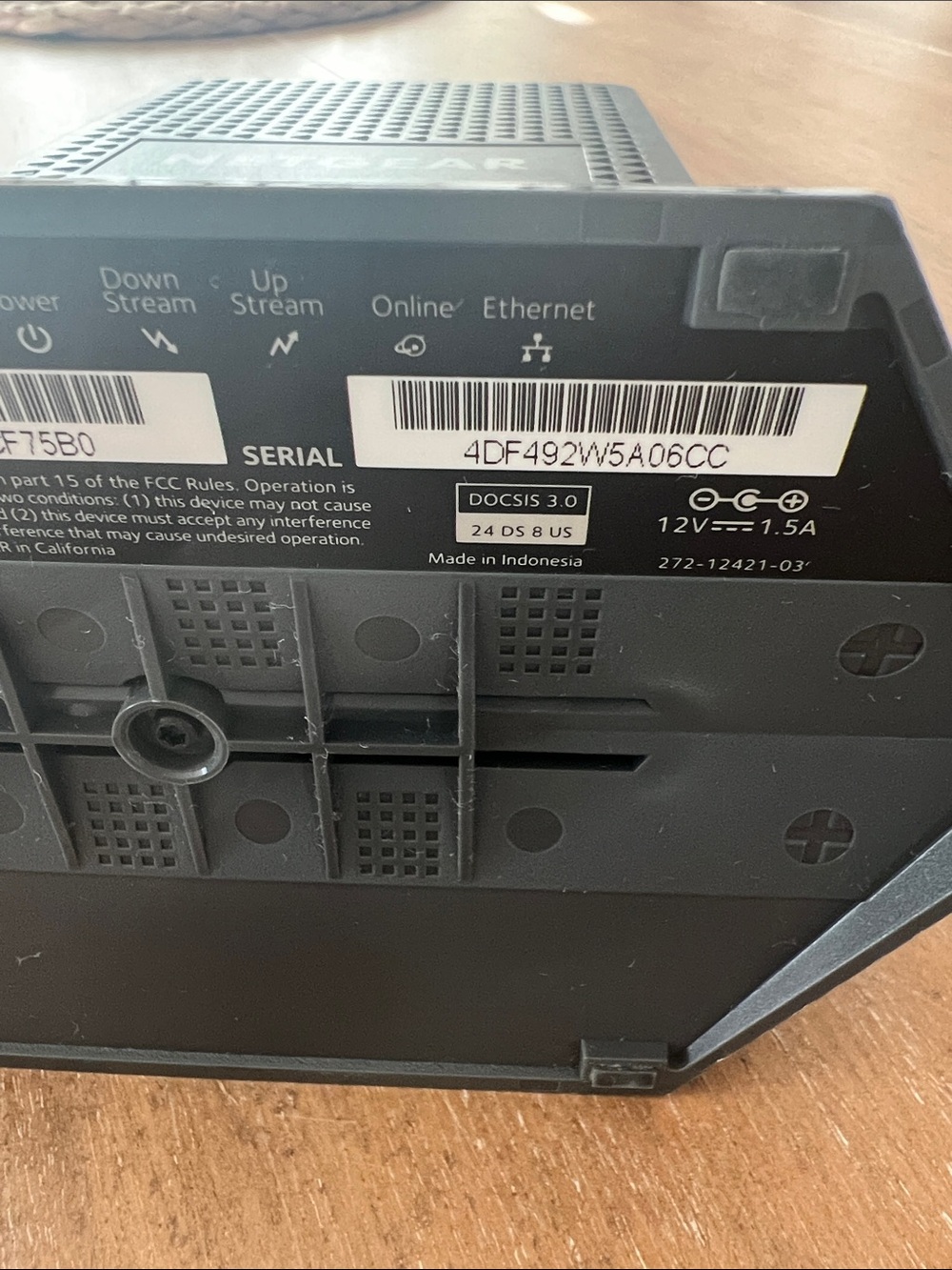 Netgear Cable Modem DOCSIS 3.0 - Picture 6 of 6